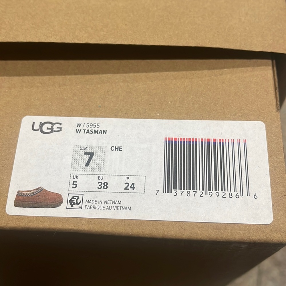 COPY - UGG Tasman chestnut Women’s size 7W